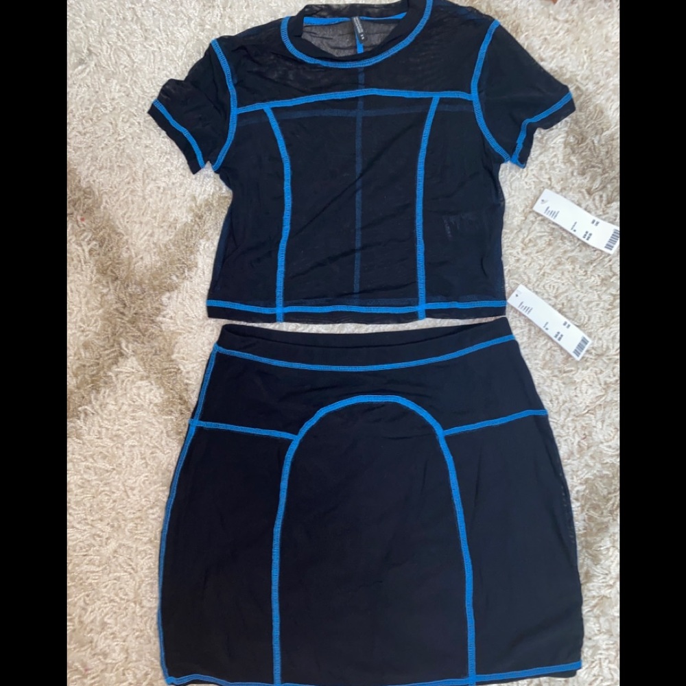 Mesh Skirt Set